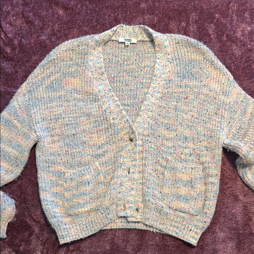 BB Dakota speckled color cardigan sz Medium